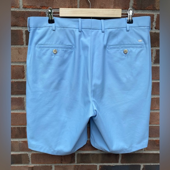 Peter Millar size 36 Salem Performance Golf Shorts 9” inseam color Cottage Blue - Picture 2 of 6